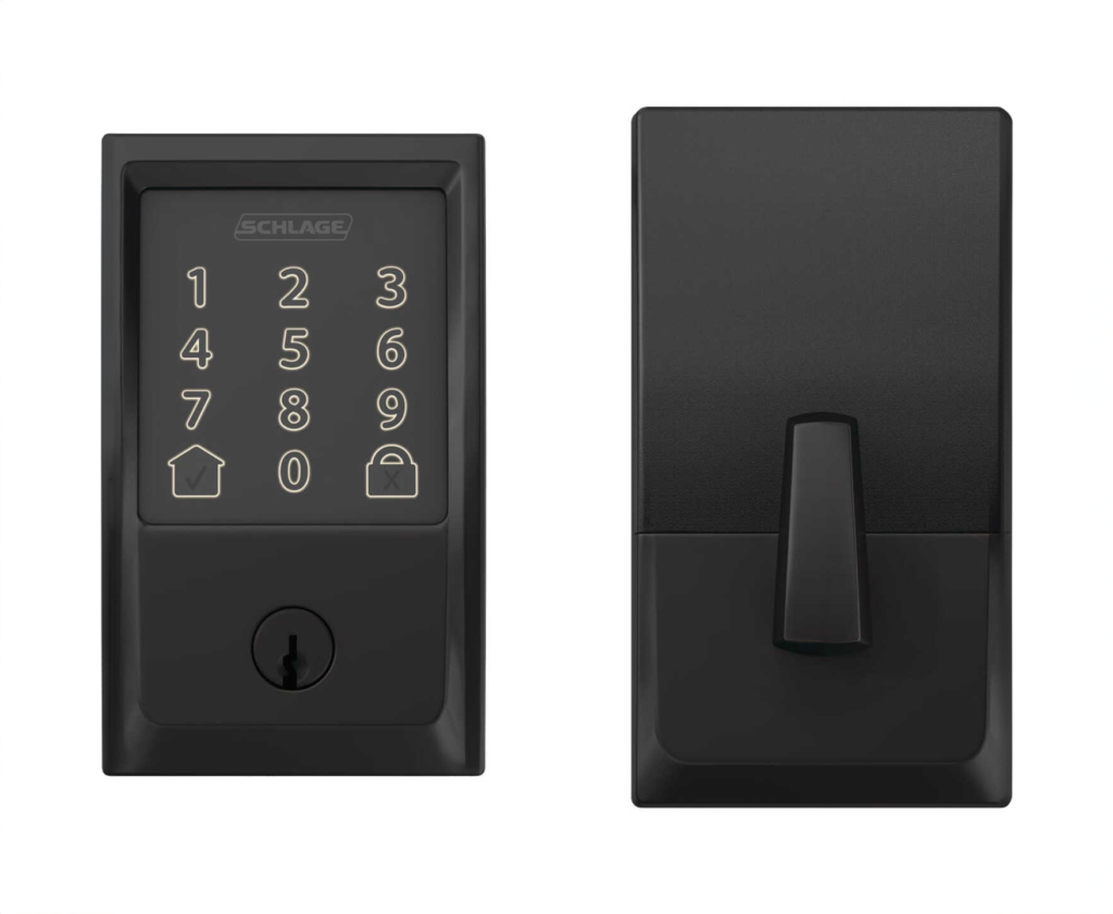 Schlage Encode Lock with built-in Wi-Fi and direct Airbnb integration for seamless guest access.