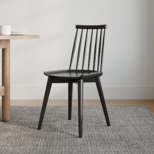 Windsor dining chair from West Elm in black